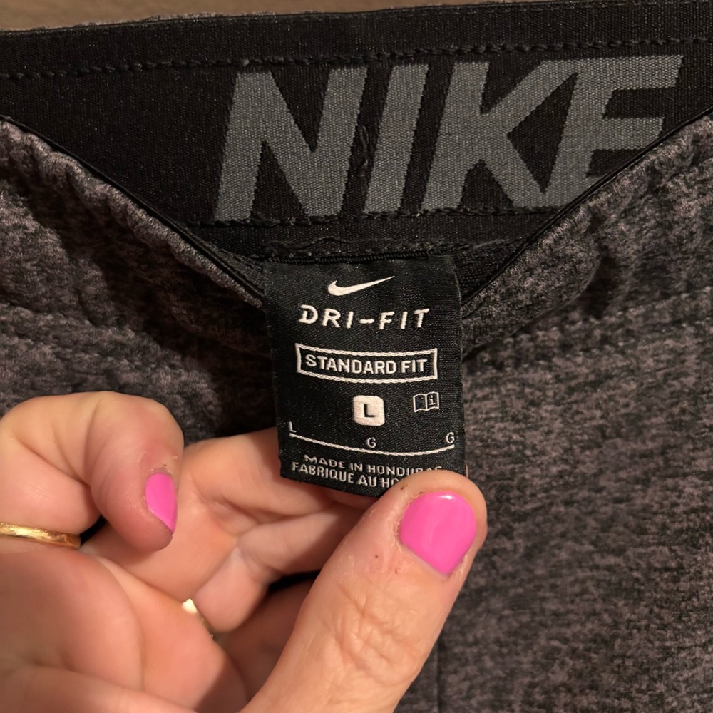 Nike Dark Gray Dri-FIT Standard Fit Athletic Joggers Size L - Picture 4 of 5